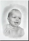 Portraitmalerei eines Babys