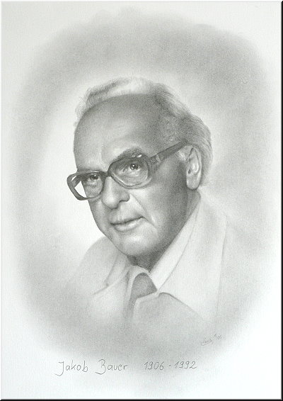 Portraitzeichnung "Jakob Bauer"