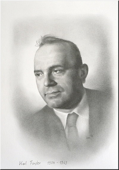 Portraitzeichnung "Karl Forster"