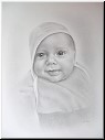 Portraitzeichnung eines Babys