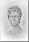 Selbstportrait der Portraitmalerin Lisa Bauer