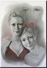 Portrait "Mathilde und Samantha"