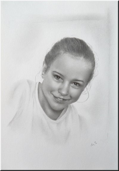 Portraitzeichnung "Emilia"